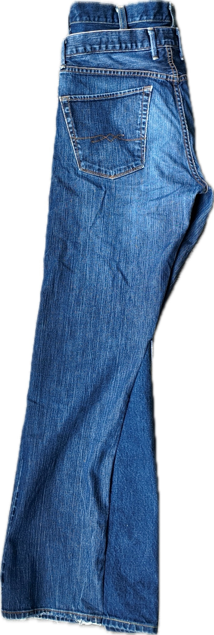 Double waisted flared jeans